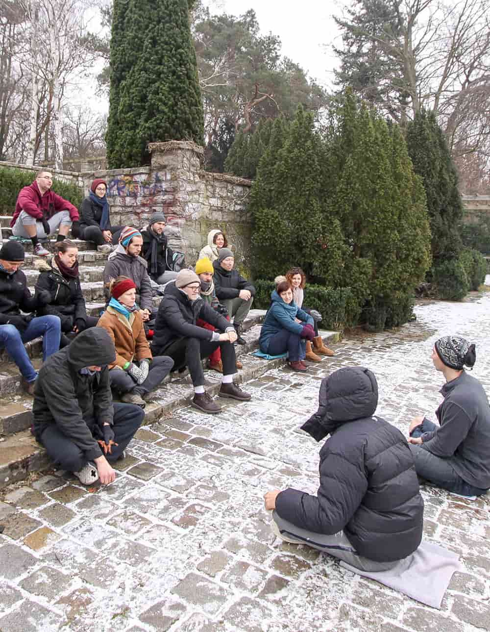 Meditation in cold water